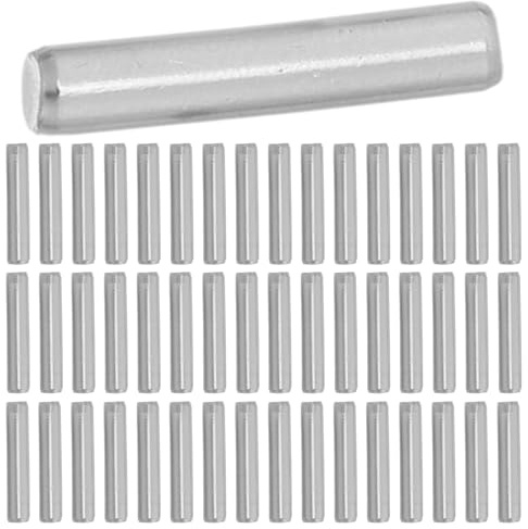 COHEALI 50pcs Metal Shelf Pegs Furniture Dowel Pins 5x25mm Straight Shaft Cupboard Shelf Support Pins for Bed Frame and Bookshelf Repair
