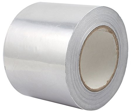 Aexit 100mm x 50m Roll Aluminium Foil Heating Duct Adhesive Sealing Tape (e87dd2f2cf64a083d53cb17cb6ac2f66)
