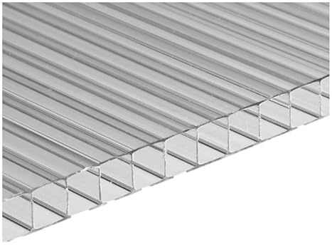 Ezooza Polycarbonat Hohlkammerplatte 10 mm SuperDur 100 x 105 cm Transparent