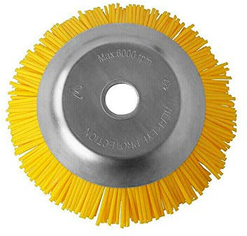 8 Inch Grass Trimmer Cutter Head, Nylon Wire Wheel Garden Lawn Grass Strimmer Trimmer Head for Lawn Brush Cutter Attachment Replacement