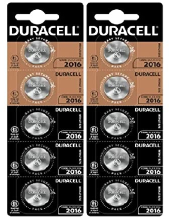 10 x Duracell 2016 Lithium (2 Blister à 5 Batterien) 10 Batterien