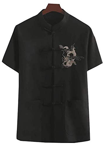 Tai-Chi-Kleidungsdruck für Männer, Frauen, Jungen, Damen, Kampfsport, Boxen, Karate, Leinen (AL) (CL)