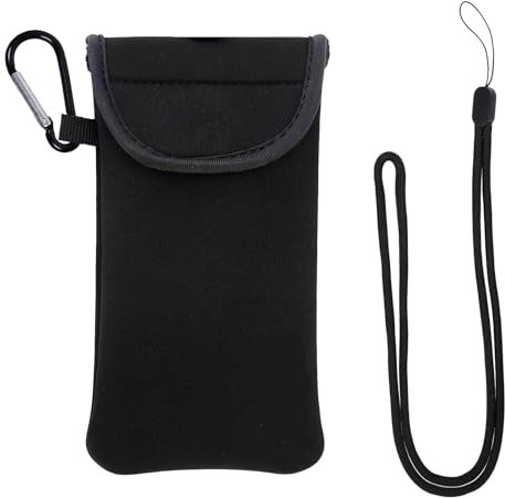 Custodie per Cellulari in Neoprene,Custodia Protettiva per Telefono,Borsa Universale per Cellulare con Carabinas e Cinturino