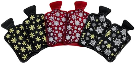 Taschenwärmer wiederverwendbar 6er Set - Winter - Handwärmer rund für unterwegs - Winter Hand Taschen Wämer Wichtel Nikolaus Weihnachten Geschenk