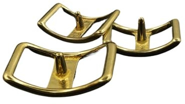 HEXHUASR 1 x Halftergeschirr aus massivem Messing mit Conway-Schnalle, Zaumzeug, Zaumzeug, Gürtel, Reitzubehör(20mm Inner Width)