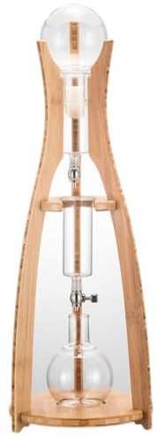 Cold Brew Drip Tower, 500ml/16.9oz Ice Coffee Maker, with Adjustable Dripper, Detachable Glass Cold Brew Maker and Reusable Filter