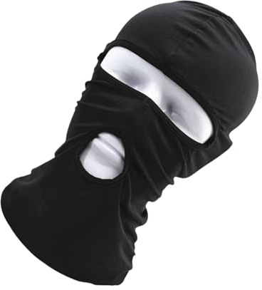 Symphonyw Sturmhaubenmaske,Dünnes DREI Löcher Vollgesichtsmaske für Motorrad, Fahrrad, Jagd, Radfahren, Mütze, Ski