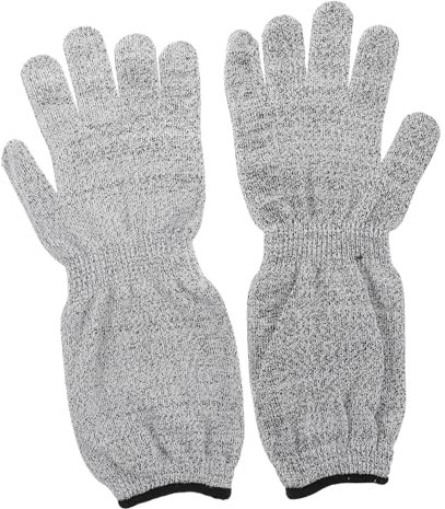 NUOBESTY Cut Resistant Gloves Long Breathable Sleeves for Kitchen Safety and Industrial Use Wear Resistant Protection Cutting Gloves