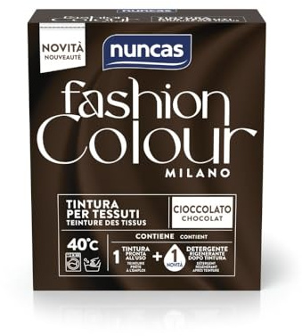 Nuncas Fashion Colour Milano Kit Teinture Textile + Traitement, Chocolat