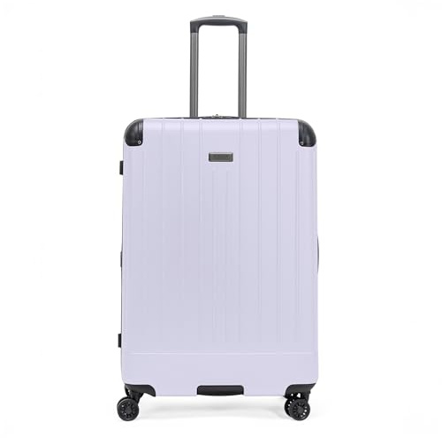 Flying Axis Collection Lightweight Hardside Expandable 8-Wheel Spinner Luggage, Lavender, 28-Inch Checked