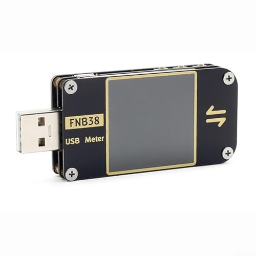 FNB38 USB Tester Current And Voltage Meter QC4+PD3.0 2.0 Fast Charge Protocol, Digital USB Multimeter Voltage Current Power Capacity Detector
