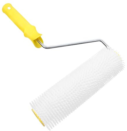 iplusmile Rodillo con Púas para Pintura de Suelos Herramienta Antiespumante para Eliminar Burbujas Compacto y Ligero para Uso Profesional y Bricolaje