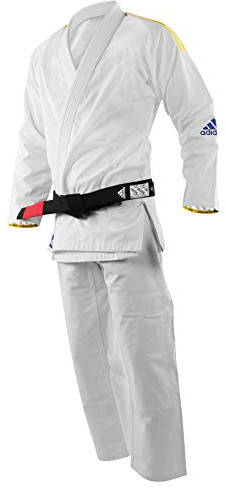 adidas | BJJ Response Uniform | Brazilian Jiu-Jitsu Gi Uniform for Men, Women & Kids | Rip-Stop Polycotton Fabric | Ultra-Light & Durable Pants & Pre-Shrunk Jacket | Belt not included, 265g/9oz