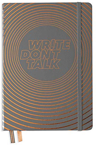 LEUCHTTURM1917 361751 Limitierte Edition Notizbuch Medium (A5), Anthrazit, Dotted, mit Kupferprägung und Geschenkbox