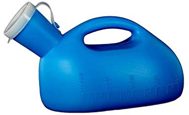 YNGJUEN Home Urinal Pee Holder Pee Bottles Potty Blue White with Cover Deodorant Anti-Overflow with Handle for Car Tourism Camping (Color : Blue)