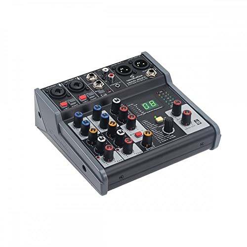 SOUNDSATION MIOMIX 204FX - Mezclador de 6 canales con efecto múltiple digital