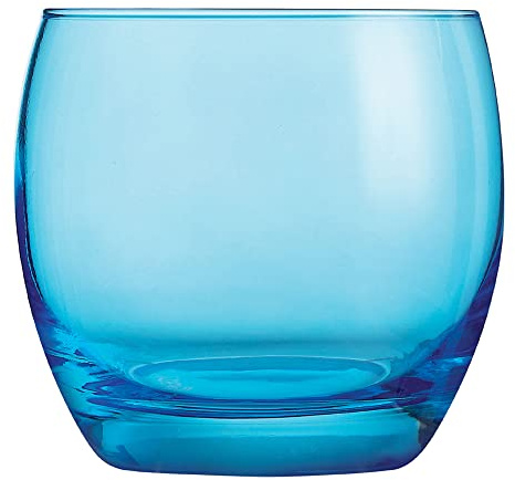 Arcoroc J8482 Salto Colour Studio - Bicchieri Old Fashioned, 320 ml, blu, confezione da 24