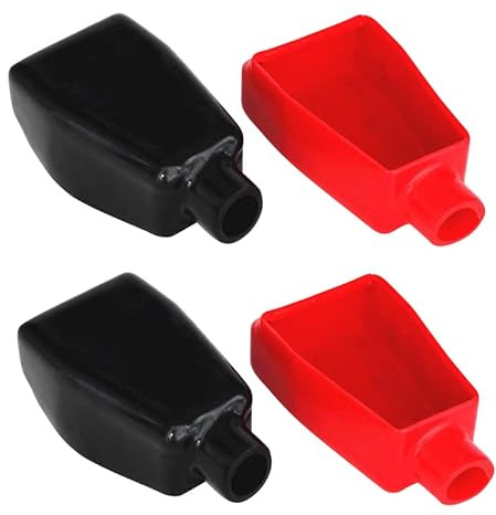 HuaLiSiJi Batteriepolabdeckung Groß Batterie Abdeckung Polabdeckung Batterie, for Motorbike Car Truck Marine Boat Camper (4 Stücke)