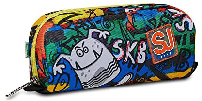 SJ GANG STYLE JAM GANG Critty Boy Bustina, Unisex - Bambini e ragazzi, Turchese Fluo, Taglia Unica