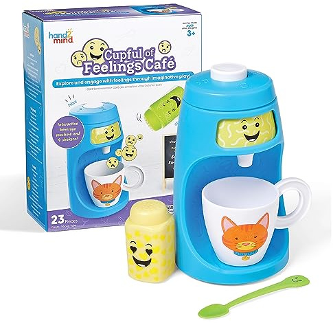 Learning Resources Café des Émotions, dînette pour Enfants, Jouets d’Imitation et d’Imagination, Jouets thérapeutiques, activités d’Apprentissage socio-affectif, Jouets de Retour au Calme
