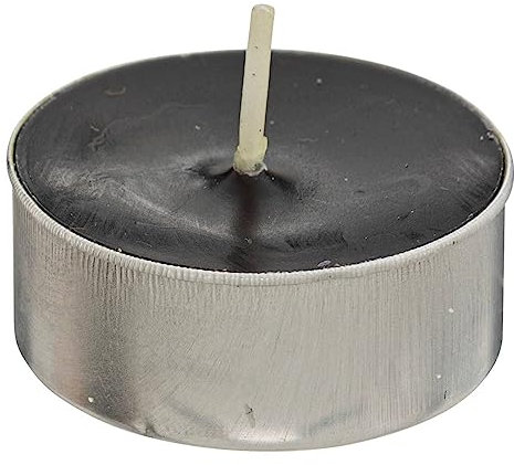 Atmosphera - 18 Bougies chauffe-plats Hugo H1,5cm noir