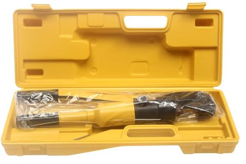 OUKANING Hydraulischer Bolzenschneider Set 8/12 Ton 4-22mm Hydraulischer Stahlschneider Mit Box, Tragbar Handgerät Bewehrungsschneider Für Rundstahl, Kohlenstoffarmer Stahl Etc (8 Ton 4-16mm)