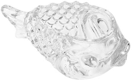 PRETYZOOM Vidrio Transparente Vaso Para Bebidas Forma De Pez Leche Té Copas Resistentes Para Amigos Alta Bares Discotecas Bodas