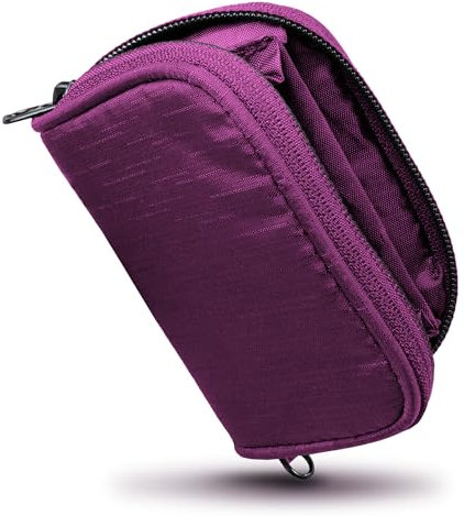 XiRRiX Portemonnaie Damen klein - Kleiner Geldbeutel mit Reißverschluss - Geldbörse klein mit Münzfach - Mini Portmonee für Frauen im Kartenformat - Brieftasche ideal für die Reise