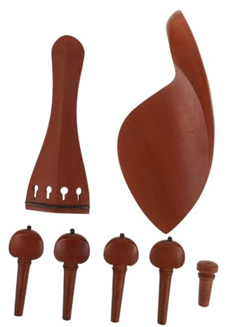 Hölzerne Geigenwirbel für Violine, Klassische Instrumentenbeschläge | Saitenhalter Mechaniken, Universell Passend, Stabile Unterstützung für Musiker bei Reparaturarbeiten