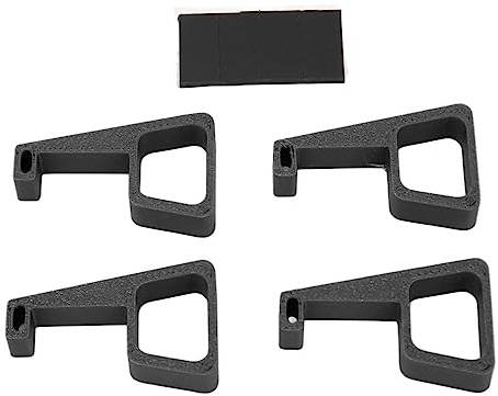 Ouitble Soporte de elevación delgado Soporte de soporte horizontal de disipación de calor para consola delgada ABS 47x29 mm 4PCS (Negra)