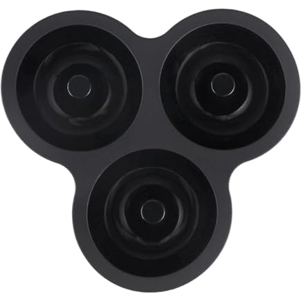Penlimly Moule À Donuts En Silicone,Plateau Réutilisable À 3 Cavités | Moules À Donuts Réutilisables Pour Friteuse Sans Huile - Pour Gâteaux Bagels Snacks Cuisine Petit-déjeuner Préparation