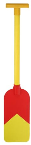 FOMIYES Pagaie de Bateau en Plastique 60 Cm Rouge et Jaune pour Garçon et Filles, Rame de Kayak Légère et Sûre, Accessoire Ludique pour Barque à Rames, pour Entraînement et Spectacle