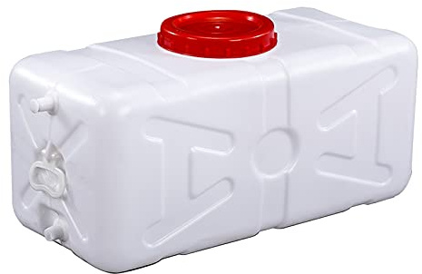 CVJdfhRE Wassertank, 15L/25L/30L/45L/75L/110L/155L Kunststoff-Wassertank, Wasservorratsbehälter mit Deckel und Spender, Wasservorratsträger(75L)