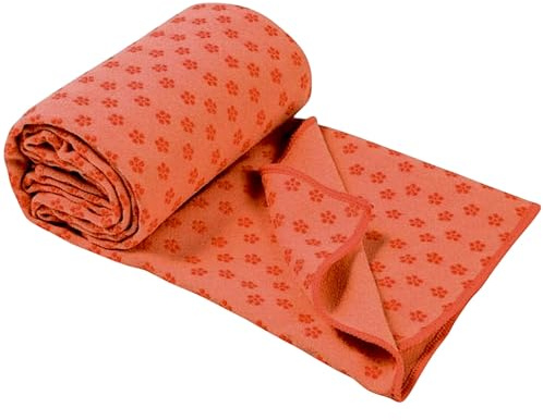 Yoga Handtuch Yogadecke, Rutschfest, Schnelltrocknend 180x60cm (Orange), XXL Decke für Sport, Strand, Picknick und Reise aus Microfaser, Tuch, Pilates, Fitness und Picknickdecke, Yogamatte, Strandtuch