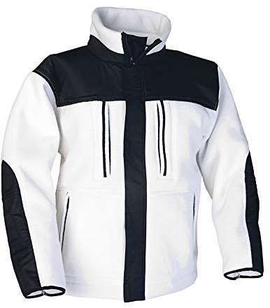 Top Swede 4540-0105-08 4540 - Forro polar funcional, color blanco/negro, talla XXL