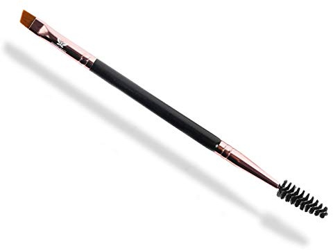 Dual-Ended Eyebrow & Lash Tint Brush – Angled Tip with Spoolie Comb for Henna by Existing Beauty