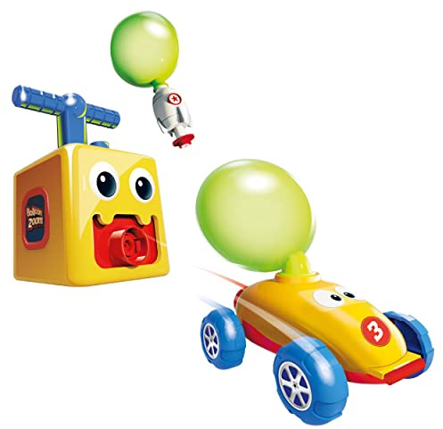 Balloon Zoom - Interaktives Ballonspielzeug für Kinder ab 3 Jahren - Nachhaltiges Lernspielzeug mit Luftballons - Leuchtende Neonfarben