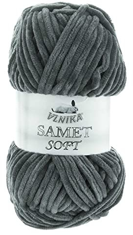 100g Strickgarn Samet Soft Chenille-Strickgarn Samtwolle Strickwolle flauschig Farbwahl