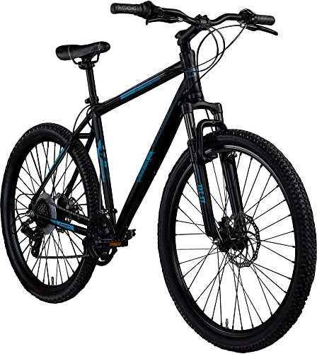 ZÜNDAPP Mountainbike 27 5 Zoll | Damen und Herren Fahrrad Erwachsene 27,5 mit 21 Gangschaltung Shimano Tourney | Mountain Bike 175-190 cm mit Scheibenbremsen | Blue 4.0