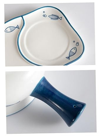 Plato for servir sushi, plato dividido, platos blancos, trajes blancos, platos de ensalada blancos, vajilla for el hogar, plato de desayuno, plato con patrón de pescado, juego de platos de desayuno, b