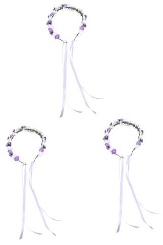 POPETPOP 3st Floral Wreath Huvudband För Bröllop Och Fotografering Eleganta Blommor Och Löv För Temafester Och Attraktiv Accessoar För Flickor Och Kvinnor