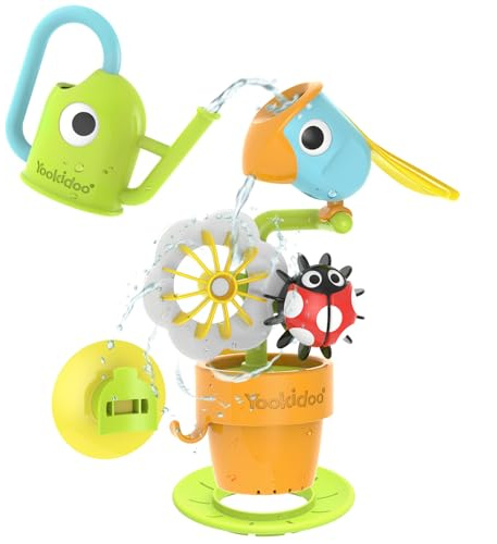 Yookidoo Pour N Spin Tipping Bird Badespielzeug für Kleinkinder, lustiges und lehrreiches Wasserspiel Ideal ab 18 Monaten