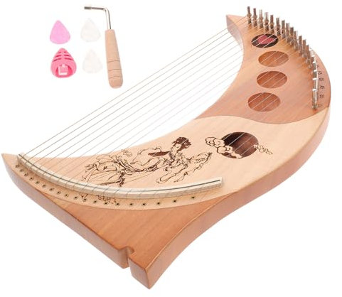 ibasenice 1 Satz 19 19-ton-leier Harfe Handgefertigte Leier Hackbrett Traditionelle Leier Aus Zedernholz Laute Maultrommel Omnichord Lyre 19 String Erwachsener Chinesische Tanne Gitarre