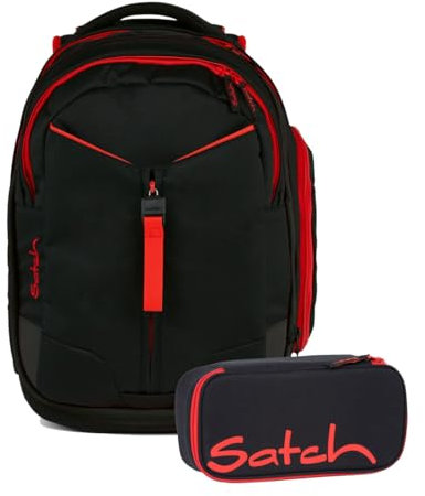 satch Match Schulrucksack Set 2tlg. (Fire Phantom)