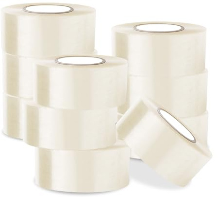 G4GADGET Clear Tape - Pack of 36 Rolls | Heavy Duty Packing Tape for Shipping, Moving, and Storage | 48mm x 150m