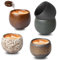 Timeout Mini Juego de 5 tazas de espresso de 5 x 50 ml, de pared gruesa, hechas a mano, de porcelana, tazas de café, regalo en diseño moderno, regalo apto para lavavajillas, moca