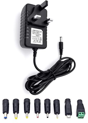 JZK AC Adapter Power Supply Charger AC 100-240V to DC 5 V 1.5A include Micro USB for CCTV Cameras, LED strip lights, Tablet PC Ebook Reader Mirror Lights Bell Alarm, Security Webcam