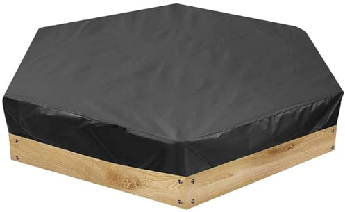 Funda para caja de arena para patio trasero, jardín, resistente al viento, tela Oxford Ripstops, cubierta protectora para exteriores