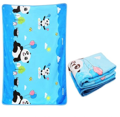 Panda Manta Infantil, Panda Manta Pelo, Cobijas de Invierno, Regalo para Niñas de 0 a 10 Años, Suave para el Hogar, Regalos de Cumpleaños, Sofá, Cama de Forro Polar (100 x 130 cm)
