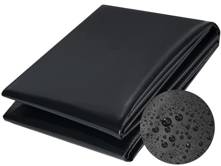 HDPE Pond Liner 2x7.5m 0.12mm Reinforced Membrane for Koi Ponds Waterfalls and Basins Heavy Duty UV Resistant Leak Proof Flexible Pond Cover